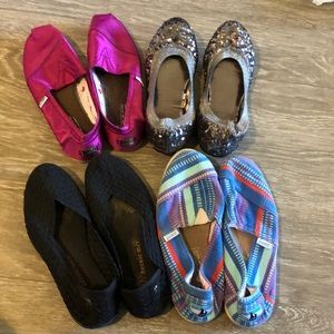 Set of slip on shoes